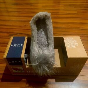 Loft Gray Ballet Style WomenSlippers SZ Small